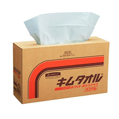 【ケース販売】 クレシア キムタオル ホワイト ポップアップ シングル 150枚/ボックス ×4ボッ...