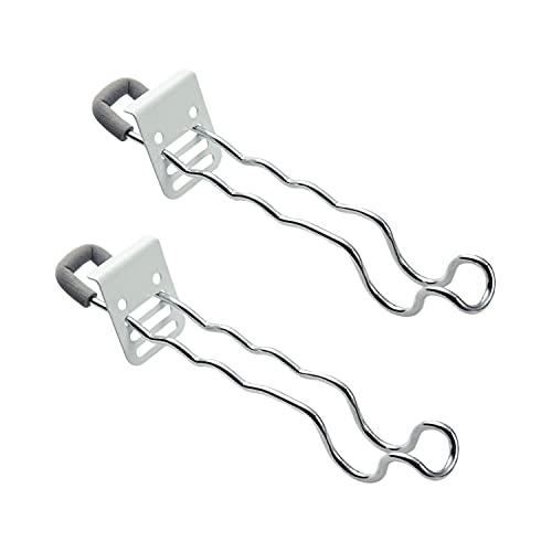 コモライフ 付け外し簡単! 合金鋼 室内物干し掛け(ロング) 2個セット 部屋干し 鴨居 かもいフッ...