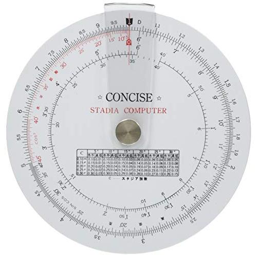 コンサイス(Concise) 定規 円形計算尺 スタジア 100850