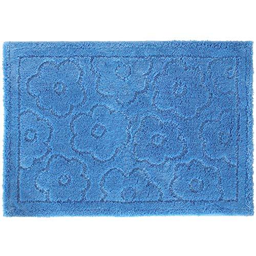 オカ(OKA) 乾度良好 サニー バスマット 約50×70cm ブルー (お風呂マット 大判 浴室 ...