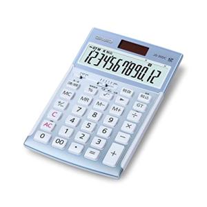 CASIO(カシオ) 本格実務電卓 12桁 日数&時間計算 ジャストタイプ ブルー JS-20DC-BU-N グリーン購入法適合 エコマーク認定｜hapitize