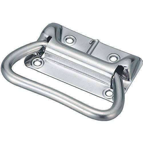 TRUSCO(トラスコ) スプリング付トランク取手 ステンレス製 85mm TT-85S