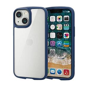エレコム iPhone 13 mini/ハイブリッドケース/TOUGH SLIM LITE/ネイビー｜hapitize