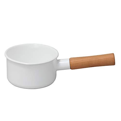 野田琺瑯 ミルクパン ホーロー 12cm ガス火対応 ホワイト 日本製 クルール CL-12MW