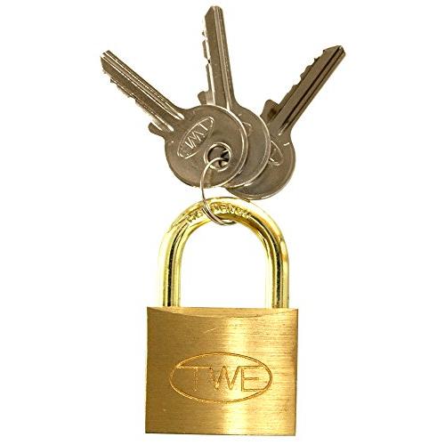 和気産業 TWE シリンダー錠 南京錠 40mm ドア 防犯 管理 VAー006 本体1個 キー3本