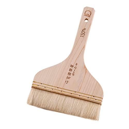 遠藤商事 塗り刷毛 業務用 木柄白ハケ(山羊毛) 150mm 桧 山羊毛 桧日本製 山羊毛中国製 W...