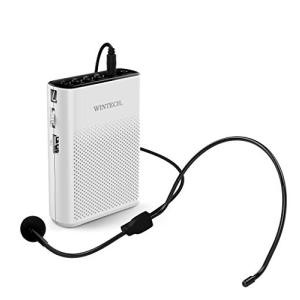 WINTECH ハンズフリー 拡声器 マイクロSD/USB（MP3、WMAWAV）再生対応・AUXIN端子 KMA-200｜hapitize