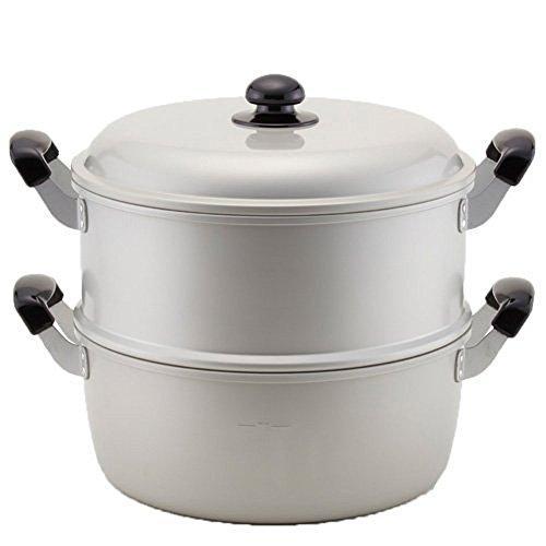 北陸アルミニウム 蒸し器セット 30cm [ガス火専用] 軽量 ゆうげ紀行 アルマイト加工 日本製 ...
