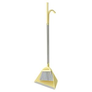 Tidy (ティディ) Sweep スウィープ　レモン 「プロが考えた! こだわりのホーキ&チリトリセット」 らくな姿勢 持ちやすいグリップ ブ｜hapitize