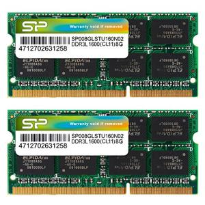 シリコンパワー ノートPC用メモリ 1.35V (低電圧) DDR3L 1600 PC3L-12800 8GB×2枚 204Pin Mac 対応｜hapitize