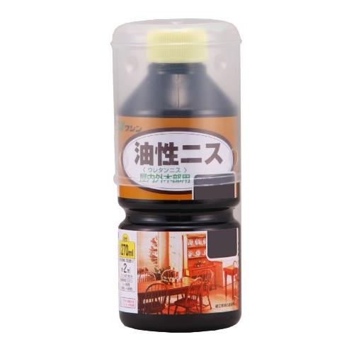 和信ペイント 油性ニス 高耐久・木質感生かした高級仕上げ ブラックオリーブ 270ml