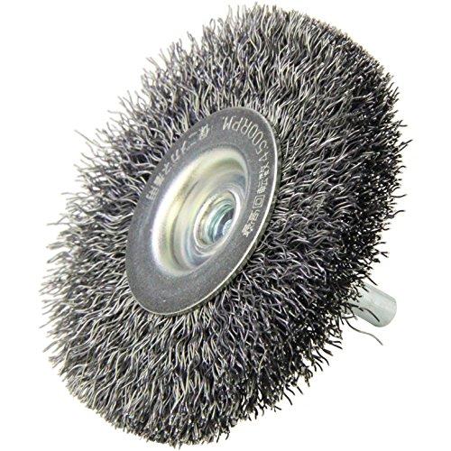 SK11 軸径6mm 軸付ワイヤーホイル 75mm