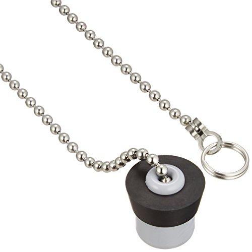 カクダイ バス用ゴム栓 くさりつき 上辺28mm 下辺22mm 高さ26mm 491-160