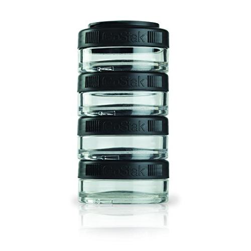 GoStak(ゴースタック) ブレンダーボトル ピクニック容器 40cc×4個 ブラック 【日本正規...