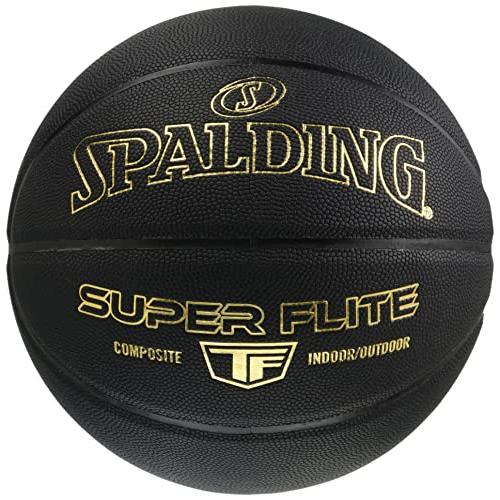 SPALDING(スポルディング) バスケットボール スーパーフライト ブラック×ゴールド 7号球 ...