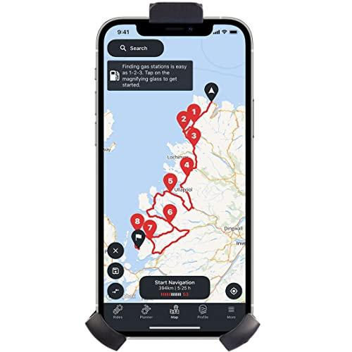 UA(ユーエー) スマホホルダー iPhone対応 バイク 自転車 車 落下防止バンド付UA-EXP...