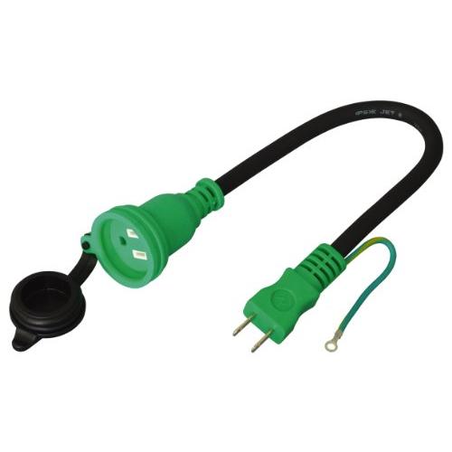 日動工業 住宅設備防雨コンセント用アダプター 住宅変換コード HCC-04W