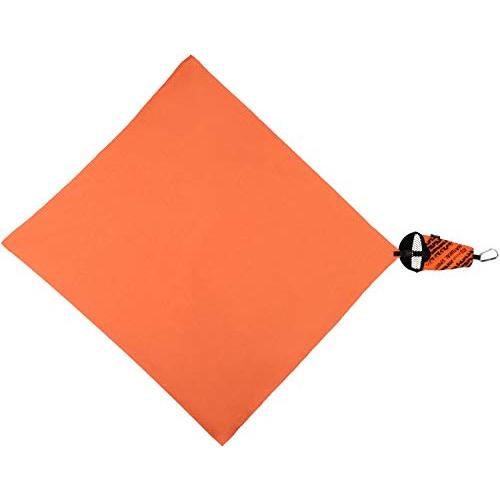 エヌリット(Nrit) 吸水速乾タオル カンパックタオル 【日本正規品】 収納ポーチ付き オレンジ ...