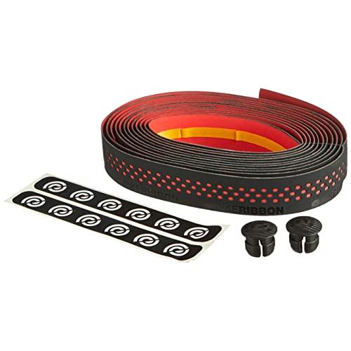 BIKERIBBON(バイクリボン) 【正規品】 ドロップス バーテープ ブラック/レッド DR44...