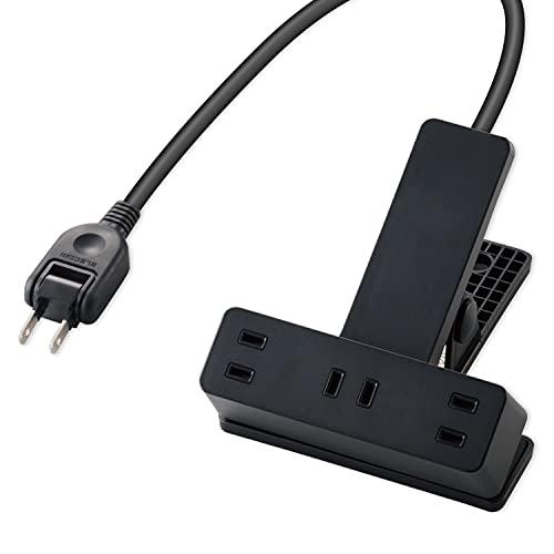 エレコム(ELECOM) クリップタップ 雷サージ付 ホコリシャッター付 3個口 5.0m ブラック...