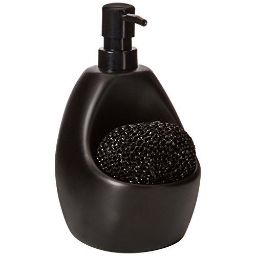 umbra ソープディスペンサー セラミック ソープポンプ スクラビー付 ブラック 740ml JO...