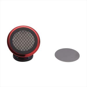 クオリティトラストジャパン iPhone/スマートフォン対応 マグネットカースタンド レッド QS-141RD｜hapitize