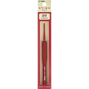 Tulip チューリップ 編み針 『ETIMO Red (エティモレッド) クッショングリップ付きかぎ針 3/0号』｜hapitize