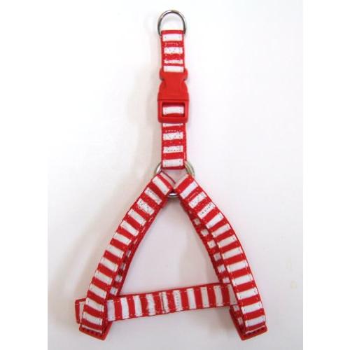 ONS ストライプハーネス #20 レッドホワイト (中型犬)