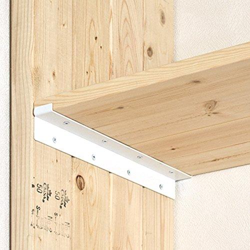 和気産業(Waki Sangyo) Walist ウォリスト 棚受金具 4枚用 白 356mm 棚 ...