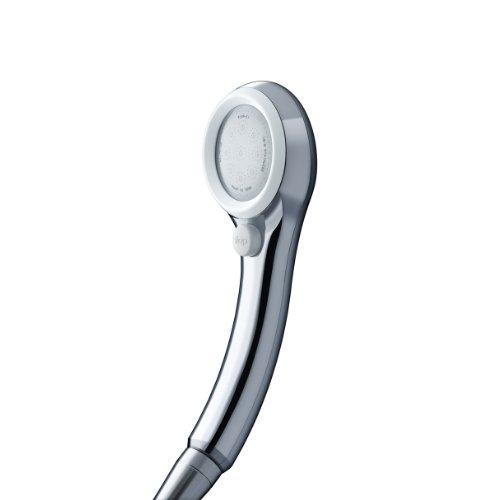 SANEI(サンエイ) シャワーヘッド レイニーメタリック ホワイト 約50%の節水効果 ストップ機...