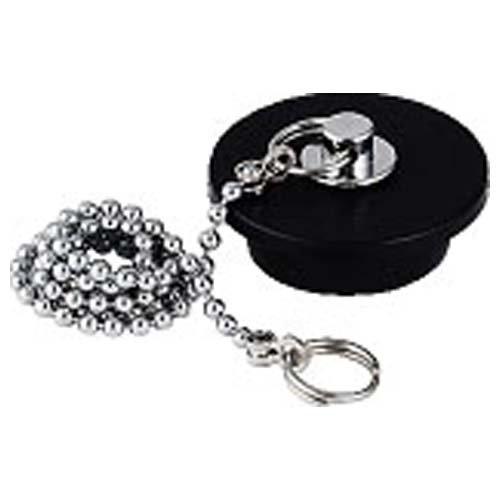 カクダイ(KAKUDAI) W型バス用ゴム栓 くさり650mm付き 上辺32mm 下辺28mm 高さ...