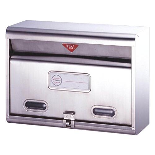 グリーンライフ ポスト 壁掛け【日本製】 サビにくい18-8ステンレス A4サイズ対応 南京錠取付可...