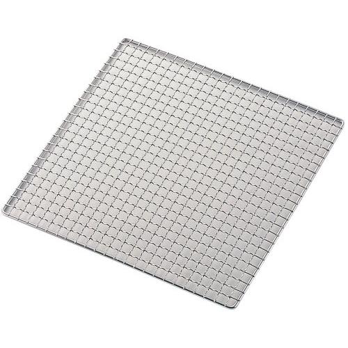 エムテートリマツ 18-8 ステン太線クリンプ゜焼アミ 角 21cm 3633021