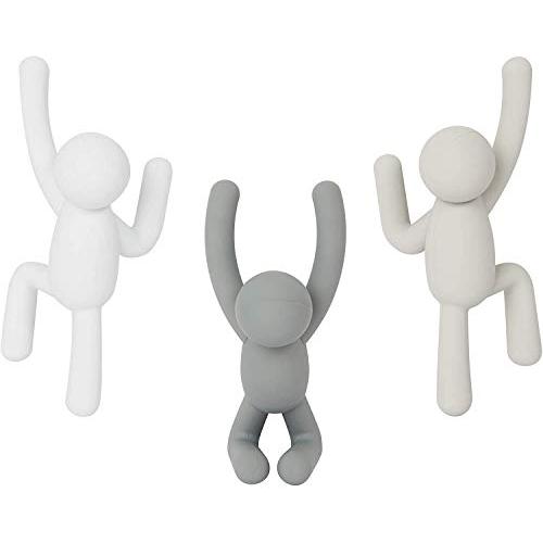 umbra 壁掛けフック ウォールハンガー ハンガー BUDDY バディパステルグレー 3個入り