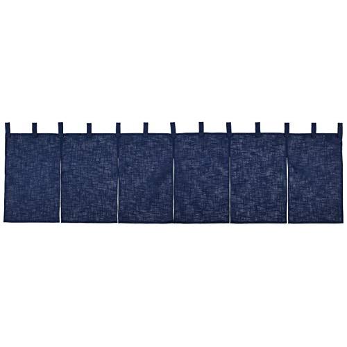 サンメルヘン のれん 無地 紺 001-10 綿 麻 日本製 YHV0703