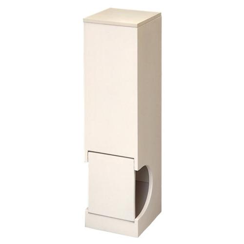 オスマック トイレ収納 ホワイト 幅14.5×奥行16×高さ54cm