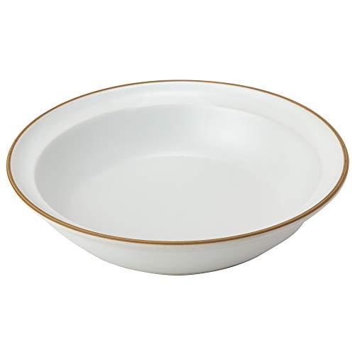 TAMAKI カレー パスタ皿 エッジライン ホワイト 直径21×高さ4.6cm 700ml 電子レ...