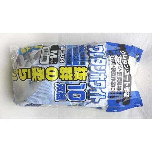 [富士グローブ] ウレタンホワイト10双組 BD-404 M 7069