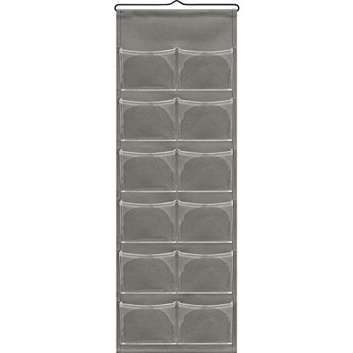 サキ(Saki) ウォールストレージ マチ付(12ポケット) グレー 日本製 W-122 幅28×高...