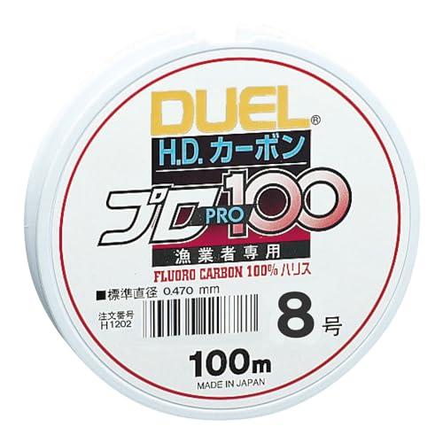 DUEL(デュエル) フロロライン 8号 HDカーボンプロ100S 8号 クリアー H1202