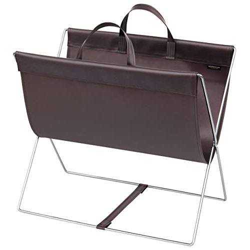 サキ 手荷物入れ セルフワゴン レザー調 PVC ブラウン R-357BR