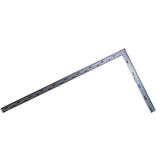 シンワ測定(Shinwa Sokutei) シルバー曲尺 厚手広巾 50cm 10405