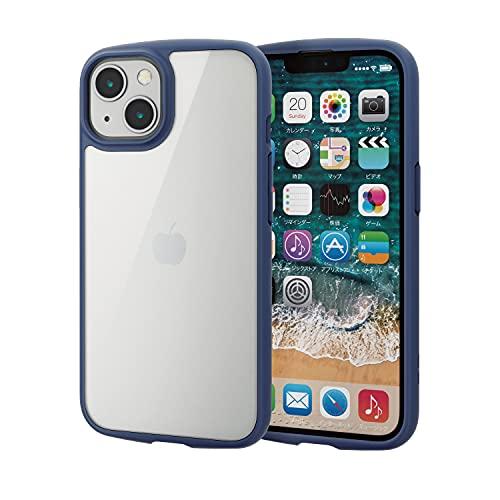 エレコム iPhone 13/ハイブリッドケース/TOUGH SLIM LITE/ネイビー