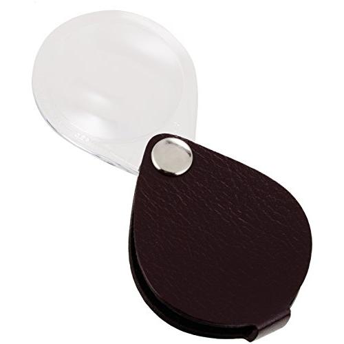ESCHENBACH 携帯用ルーペ クラシック&amp;ヴィヴィッド 丸型 倍率6倍 ダークレッド 1740...