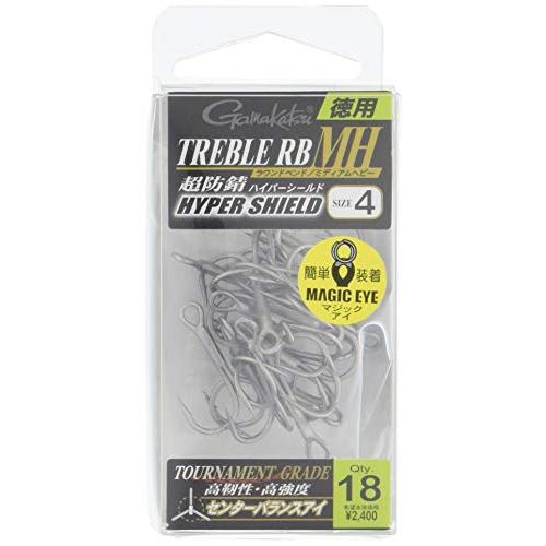 がまかつ(Gamakatsu) トレブルフック バラ 徳用 トレブルRB-MH (HPS) #4