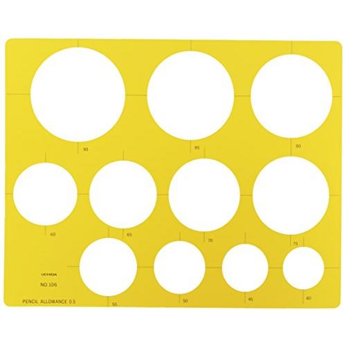 ウチダ製図器(Uchidaseizuki) ウチダ テンプレート No.106 円定規 1-843-...
