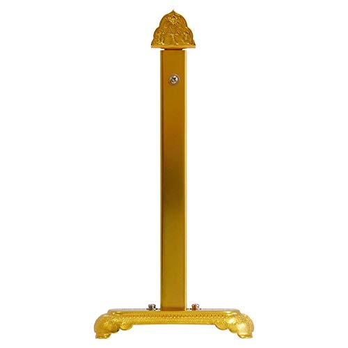 掛軸台 アルミ製（金色）・豆