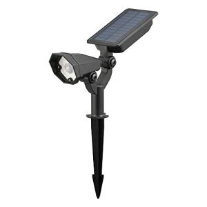 オーム(OHM) 電機 ソーラーガーデンライト センサーライト LED 明暗/人感センサー 250ルーメン 昼白色 地中埋め込みタイプ 土にさし｜hapitize