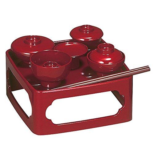 【定番のご供養膳】仏膳 朱 5.0寸〔日本製〕