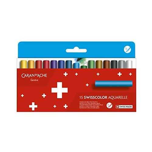 CARAN D'ACHE カランダッシュ パステル 水溶性 スイスカラー 7502-815 15色 ...